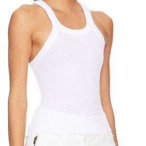 Free People Ribbed Seamless Tank Size xs/s white